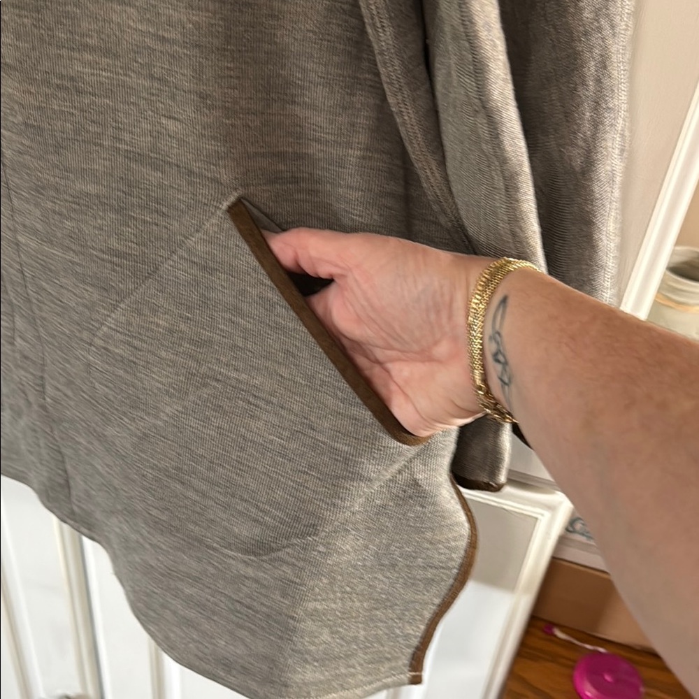 Soft Surroundings Brown Cowl Neck Sweater - Picture 4 of 5